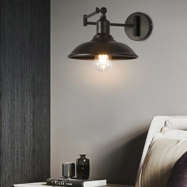 Applique murale articulée noire