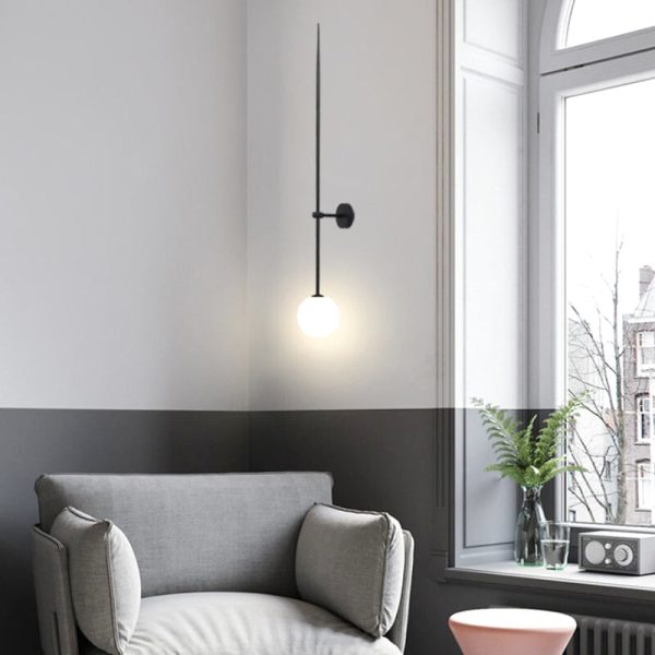 applique murale baroque noir