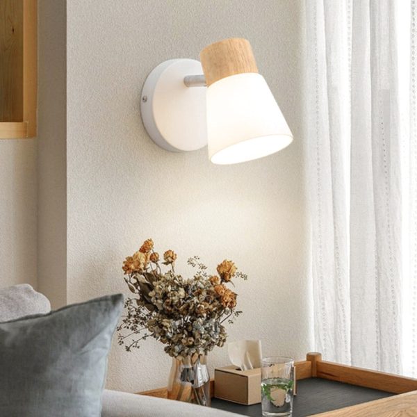 applique murale bois ampoule