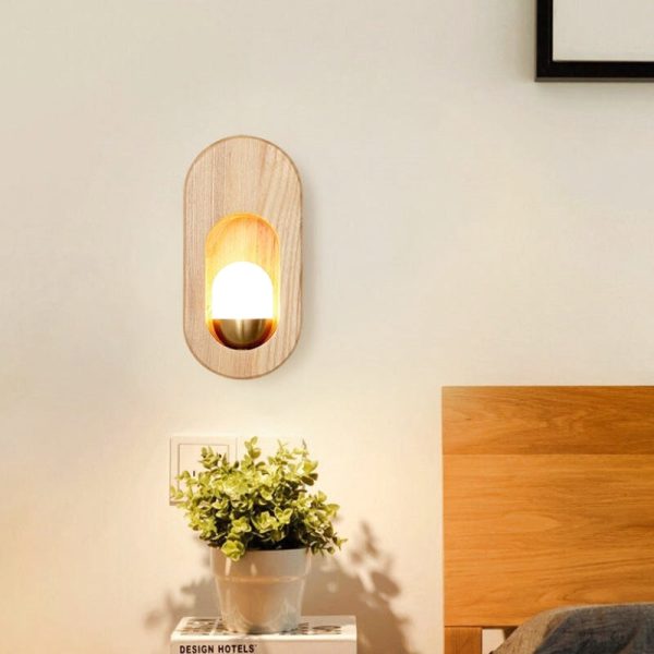 applique murale bois acier