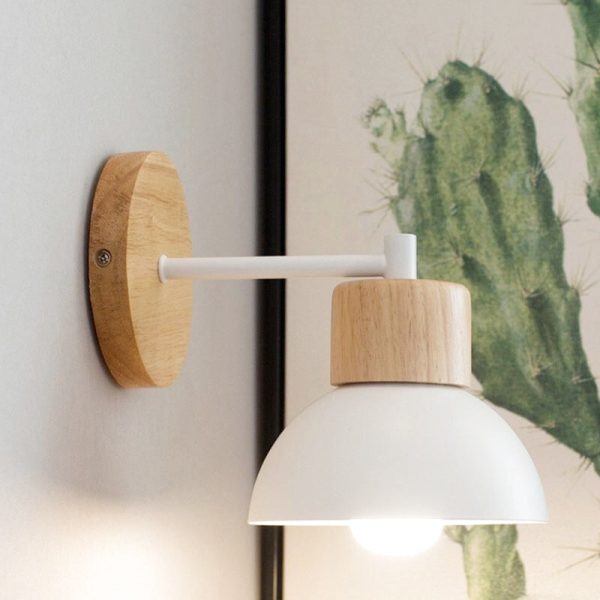 applique murale bois blanc