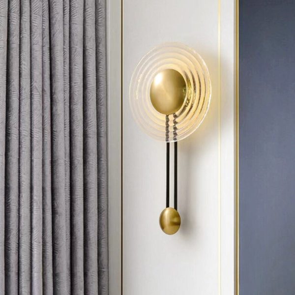 applique murale dorée design