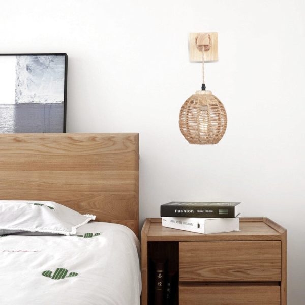 applique murale rotin