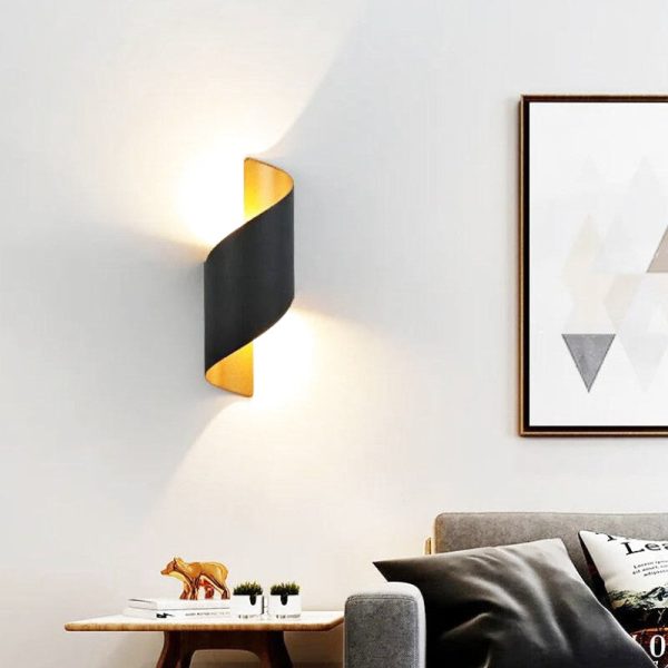 applique murale led noir