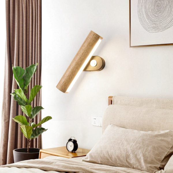 applique murale liseuse bois