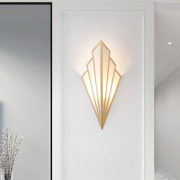 Applique Murale Métal Doré