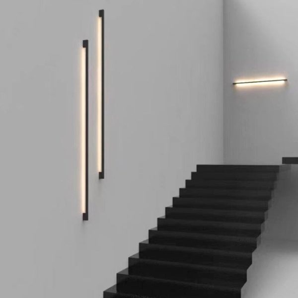 applique murale métallique noire