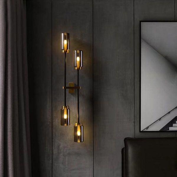 applique murale noire vintage