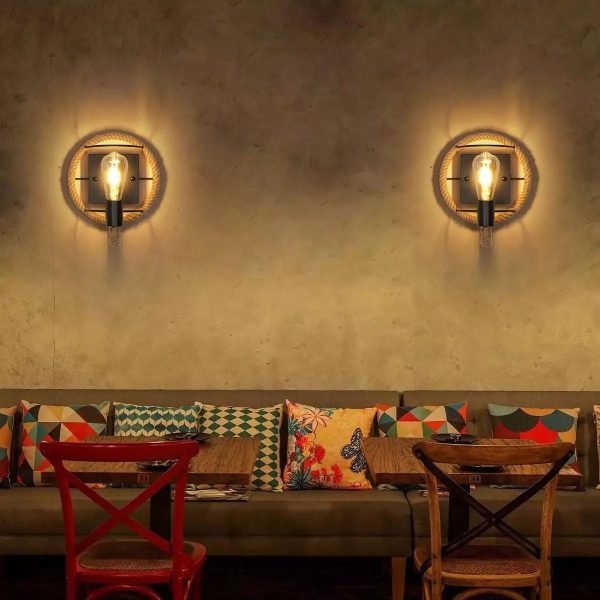 applique murale corde de chanvre