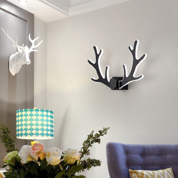 applique murale bois de cerf