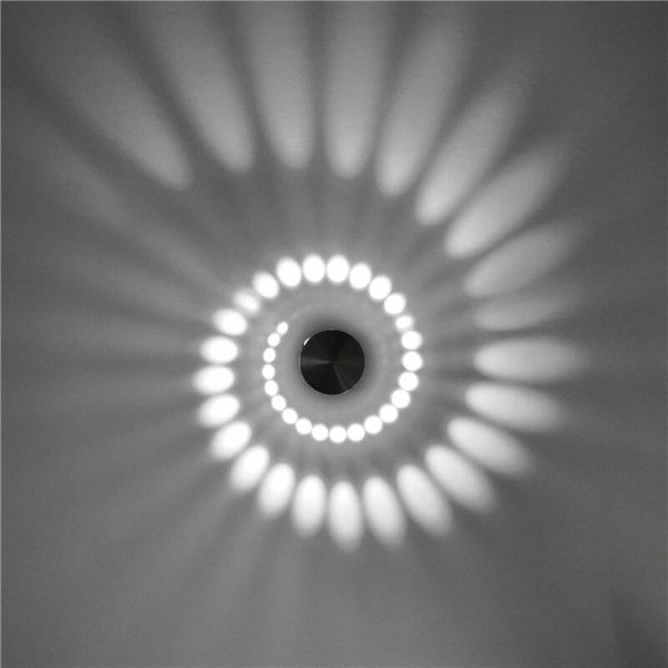 applique murale LED spirale